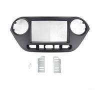Eawfgtuw Panneau de façade de voiture de 17,8 cm pour Hyundai i10 2014, kit de cadre 2DIN, cadre de montage stéréo en plastique ABS, adaptateur d'écran de navigation noir pour mise à niveau du tableau