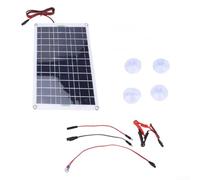 Eawfgtuw Panneau solaire monocristallin 60 W avec connecteur SA, kit extérieur étanche pour camping-car, bateau, voiture, pour installation facile, module d'alimentation solaire, 42 x 27 cm