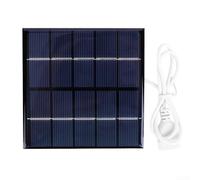 Eawfgtuw Panneau solaire portable, 5 W 5 V polycristallin mini panneau de chargeur de batterie solaire, panneaux solaires avec port USB pour téléphone lumineux, chargeur de jouets, utilisation
