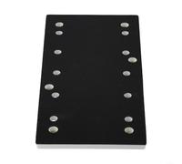 Eawfgtuw Patin de ponçage carré avec 10 trous en plastique - Plaque de base de rechange pour ponceuses électriques - Bloc de ponçage à libération rapide - Ponçage professionnel