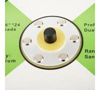 Eawfgtuw Patins de ponçage de 2,5 à 15,2 cm pour ponceuse orbitale pneumatique DA, filetage M6/M8, 12 000 tr/min maximum, pour meubles de voiture en bois et métal (15,2 cm)