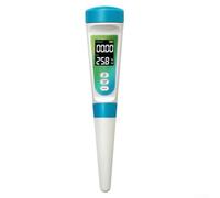 Eawfgtuw PH-mètre alimentaire 2 en 1 avec affichage de la température, sonde en acier inoxydable pour aliments semi-solides, pâte, fromage, saucisses, confitures et sauces, LCD, température