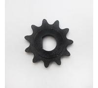 Eawfgtuw Pignon à 11 dents pour chaîne 25H, alésage de type D, pignon de 8 mm pour moteur à grande vitesse, pignon en métal noir pour scooter électrique et modification de vélo