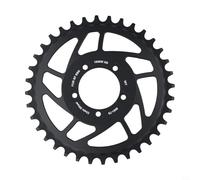 Eawfgtuw Pignon électrique pour chaîne de vélo 36T pour moteur 48 V 52 V 1000 W, 6061 - pour disque de plateau en alliage d'aluminium T6 avec décalage de 13 mm, noir