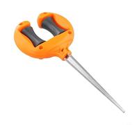 Eawfgtuw Piquets de guidage pour usage extérieur, système de pointes et rouleaux multi-usages, 27 x 12 x 3 cm, blanc/orange, compatible avec tuyaux standard (blanc)