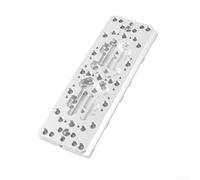 Eawfgtuw Plaque à queue d'aronde en alliage d'aluminium 220 mm pour télescope d'astronomie à montage équatorial, design élargi compatible avec les grands supports (220 mm, argent)