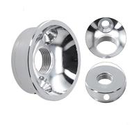 Eawfgtuw Plaque jack de guitare en métal pour Telecaster - Argent, doré et chromé - Plaque de remplacement pour guitare électrique avec vis de montage (PCS) (argenté)