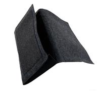 Eawfgtuw Poche de rangement en feutre à suspendre pour lit, canapé et table, grande capacité pour tablette, magazine, clé à distance, câble à distance, installation rapide sous le matelas (gris foncé)
