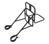 Eawfgtuw Porte-bagages en alliage d'aluminium pour vélo - Avec angle réglable - Barre de connexion en acier robuste pour scooter et vélo - Noir