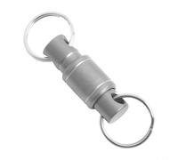 Eawfgtuw Porte-clés de voiture détachable en alliage avec pivot à 360° et libération rapide pour boucle de ceinture, sac, sac à dos - Type 1, 50 x 15 mm, 6,7 g (type 1)