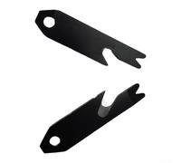 Eawfgtuw Porte-clés multifonction 4 en 1 en acier inoxydable avec pendentif mini levier, tournevis, extracteur de clous, décapsuleur, ensemble d'outils pour camping, randonnée, activités en plein air