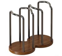 Eawfgtuw Porte-gobelet en bois de noyer pour tasses à café et en carton, organisateur de rangement de bureau, construction robuste en fer et en bois, design compact, 23 x 11,5 x 13 cm (porte-gobelet