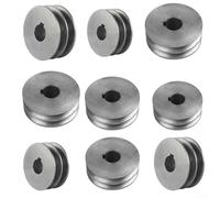 Eawfgtuw Poulie de courroie trapézoïdale en fonte à double rainure de type A pour moteur - Accessoire de courroie de distribution industrielle - Plusieurs tailles : 50 à 100 mm de diamètre (91 x 29 x