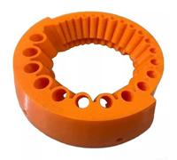 Eawfgtuw Pour affûteuse de forets de 2 à 13 mm, accessoire de meulage pour perceuse électrique compatible avec meuleuses d'angle de 125 mm, outil en plastique orange pour projets de bricolage