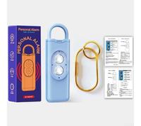 Eawfgtuw Pour appareil de sécurité personnelle avec sirène puissante de 130 dB et double lumières LED clignotantes, porte-clés d'alarme portable pour femmes, personnes âgées et enfants, longue veille