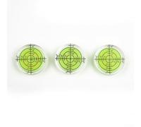 Eawfgtuw Pour nivellement rond de 32 mm pour nivellement sur étagères, caravanes, trépieds et meubles - Jauge acrylique de 0 à 6 degrés avec trous de vis,