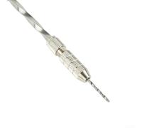 Eawfgtuw Pour perceuse manuelle automatique de 0,5 à 3 mm avec 10 petits forets pour bois, ambre, olive, noyer, plastique, caoutchouc et modèles - Bleu (lot A)