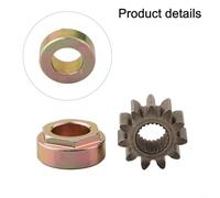 Eawfgtuw Pour pignon et bague pour tondeuses à gazon CADET, direction en métal à 11 dents avec cannelures, douille hexagonale de 2,2 cm de diamètre extérieur x 1,5 cm de diamètre, convient aux modèles