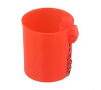 Eawfgtuw Pour pot de carb, clip de canne à pêche avec distributeur de granulés pour la pêche à la carpe, hauteur 47 mm, diamètre 40 mm, convient à la plupart des cannes de 2 à 6 mm de diamètre