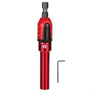 Eawfgtuw Pour tournevis magnétique de 7,6 cm avec connecteur à manchon réglable pour perceuse électrique, porte-embout outil d'extension avec axe concentrique, métal rouge