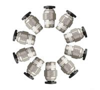 Eawfgtuw Pour tube pneumatique droit PC4-M10 mâle PTFE Connecteur à raccord rapide pour extrudeuse, compatible avec CR-10 et pour série -3,