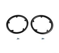 Eawfgtuw Protège-chaîne pour pédalier 48T 4/5 trous, protecteur de plateau en plastique compatible avec VTT pour vélo, pliable pour vélo - Marron avec transparent (48T)