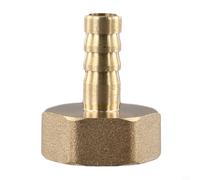 Eawfgtuw Raccord cannelé en laiton vers filetage femelle de 1,9 cm pour équipement d'arrosage de pluie, raccord de tuyau d'échappement avec extrémité cannelée de 8/10/12/14/16/19/25 mm, (10 mm)