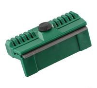 Eawfgtuw Rail de tronçonneuse en acier et plastique avec lime à chaîne pour réparation de barres de guidage, restaure les rails, élimine les bavures, les coupures droites, 11 cm, vert