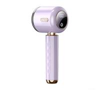 Eawfgtuw Rasoir rechargeable en tissu avec tête de coupe à 6 feuilles, affichage numérique, grand bac de rangement anti-peluches, design portable pour vêtements, meubles, canapé, tapis, pulls (un
