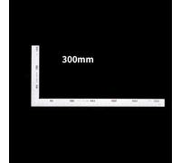 Eawfgtuw Règle carrée en acier inoxydable 300 mm/500 mm, équerre en L à angle droit pour le travail du bois et du cuir, échelle marquée des deux côtés, pour ingénieur (300 mm)