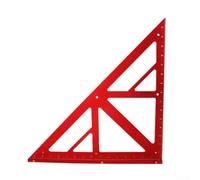Eawfgtuw Règle triangulaire carrée de 30,5 cm pour le travail du bois, métrique et impériale, règle en alliage d'aluminium avec marquages gravés pour 90 et 45 degrés