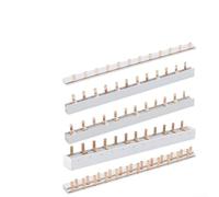 Eawfgtuw Répartiteur de peigne électrique 12 modules 63 A 230 V avec conductivité en cuivre pur et coque isolée pour DPN, câblage simplifié du panneau, haute capacité de courant (E)