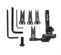 Eawfgtuw Repose-flèche en acier pour arc composé et recourbé - Repose-jeu réglable avec plaques d'acier remplaçables, corps en alliage pour compétition