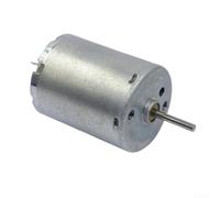 Eawfgtuw RF-370CA Moteur électrique 24 mm CC 6 V 9 V 12 V 12 000 tr/min haute vitesse en métal argenté avec arbre de sortie de 2 mm pour ventilateurs de bricolage produits électroniques
