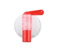 Eawfgtuw Robinet en plastique DN51 de 51 mm pour réservoirs de solutions nutritives pour plantes horticoles, compatible avec les récipients de 5 L, rouge et blanc, matériau PP, facile à installer