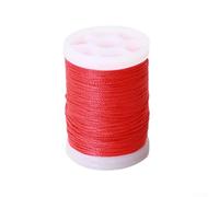 Eawfgtuw Rouleau de fil de service pour cordes d'arc en nylon 400D, 120 m d'épaisseur, résistance à la rupture de 15,4 kg, compatible avec cordes d'arc et (rouge)
