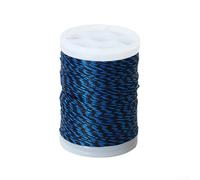 Eawfgtuw Rouleau de fil de service pour cordes d'arc en nylon 400D, 120 m d'épaisseur, résistance à la rupture de 15,4 kg, compatible avec les cordes d'arc et (bleu noir)