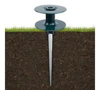 Eawfgtuw Roulette de guidage pour tuyau d'arrosage avec clou au sol, guide de tuyau en plastique de 23,8 cm pour arrosage, design peu encombrant, pour faciliter le nettoyage (1 pièce)