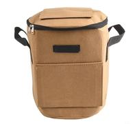 Eawfgtuw Sac de compost de jardin non tissé noir pour une fermentation durable et résistant aux déchirures - 19 l - 5 litres - Convient pour l'engrais avec un tissu parfait et (couleur chameau)