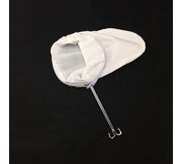 Eawfgtuw Sac filtrant réutilisable pour la fabrication de lait de noix, café, thé, jus de fruits et fromage, tissu à maille fine pour infusion à froid et lait végétal, anneau en acier inoxydable, (M)
