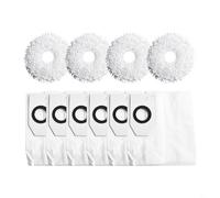 Eawfgtuw Sacs à poussière et tampons en microfibre compatibles avec V12 et Eureka J12 pour Ultra, Clog-Pet Hair Collection, kit de nettoyage de sol humide et sec pour (A)