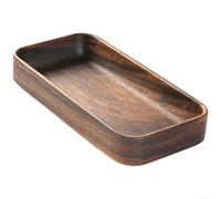 Eawfgtuw Saladier et plateau à fruits en bois de noyer avec architecture empilable pour un rangement pratique et un service de table attentionné, en bois massif (D)