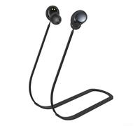 Eawfgtuw Sangle anti-perte en silicone pour écouteurs Soundcore Space A40, accessoire sécurisé en corde souple pour les chutes pendant le sport, les voyages, la gym, pour sangle flexible (noir)