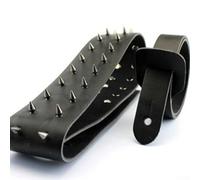 Eawfgtuw Sangle de guitare réglable en cuir de vache pour guitare électrique acoustique classique et basse, style punk robuste avec pointes en métal (A)
