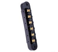 Eawfgtuw Selle à rouleau réglable pour chevalet Tune-O- compatible avec les guitares électriques LP, trous de poteau de 6,3 mm, espacement des cordes de 52 mm, noir