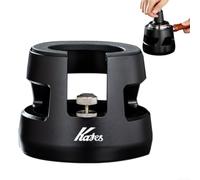Eawfgtuw Station de tassage à expresso réglable en hauteur avec base antidérapante en silicone et porte-filtre pour machine à café de 58 mm, support de tamper de barista en alliage d'aluminium pour Co