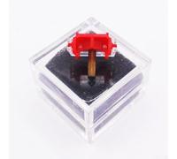 Eawfgtuw Stylet à aiguille de rechange M44-7 N44-7, compatible avec double DN305 DN306 Garrard Phonographe, pointe en ABS pour tourne-disque vinyle, accessoire noir et rouge (rouge)
