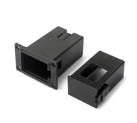 Eawfgtuw Support de batterie 9 V pour micro de guitare acoustique et basse - Boîtier de compartiment à piles en plastique noir avec options de tailles multiples A/B/C/D/E (B)
