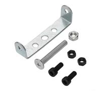 Eawfgtuw Support de conversion arrière pour support de tige de selle, adaptateur de porte-bagages en métal argenté, connecteur léger 70 x 15 x 16 mm pour étagère arrière (lot de 1)