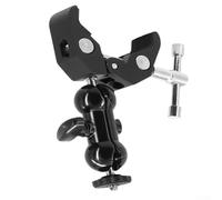 Eawfgtuw Support de fixation pour appareil photo avec filetage de 10,2 cm pour appareil photo reflex numérique et accessoires de terrain, alliage d'aluminium et acier inoxydable, double tête sphérique